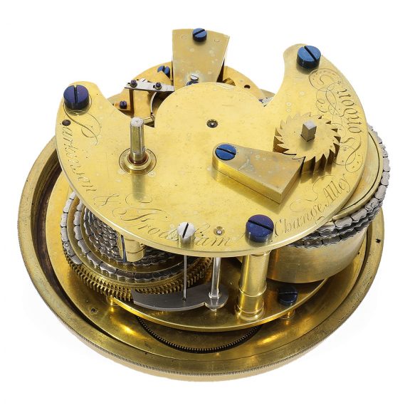 English brass marine deck chronometer eight day chronometer Circa 1820 English brass marine deck chronometer eight day chronometer Circa 1820