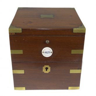 English brass marine deck chronometer eight day chronometer Circa 1820