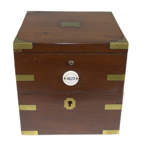 English brass marine deck chronometer eight day chronometer Circa 1820 English brass marine deck chronometer eight day chronometer Circa 1820