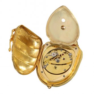 Extremely rare Swiss gold and enamel beetle-form watch Circa 1885