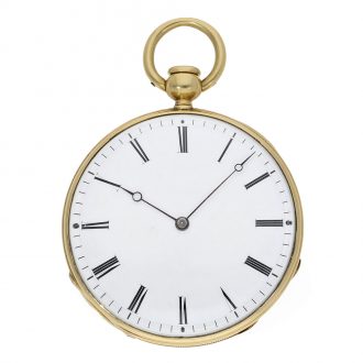 Swiss 18 carat gold historically important Lépine watch Circa 1842