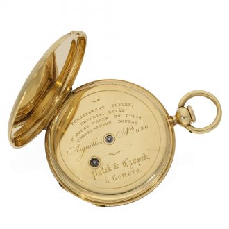 Swiss 18 carat gold historically important Lépine watch Circa 1842