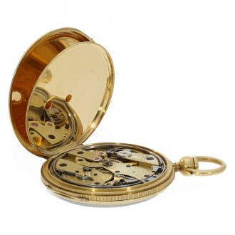 Swiss 18 carat gold historically important Lépine watch Circa 1842