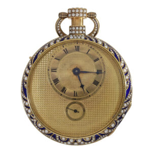 Swiss pocket watch with oriental pearls and repeater Circa 1810