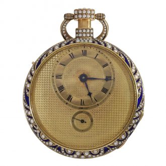 Swiss pocket watch with oriental pearls and repeater Circa 1810