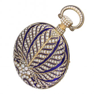 Swiss pocket watch with oriental pearls and repeater Circa 1810