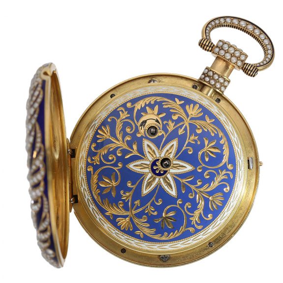 Swiss pocket watch with oriental pearls and repeater Circa 1810 Swiss pocket watch with oriental pearls and repeater Circa 1810