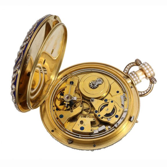 Swiss pocket watch with oriental pearls and repeater Circa 1810 Swiss pocket watch with oriental pearls and repeater Circa 1810