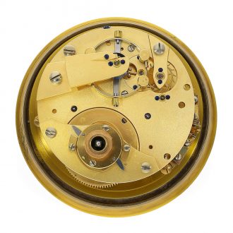 German brass marine chronometer with lever escapement Circa 1945