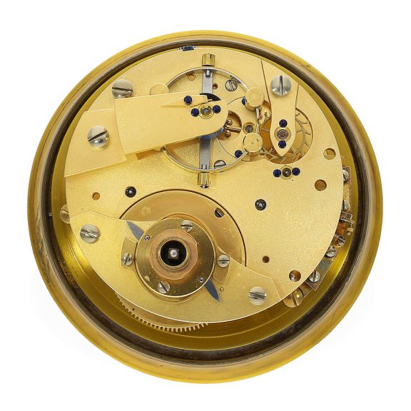 German brass marine chronometer with lever escapement Circa 1945 German brass marine chronometer with lever escapement Circa 1945