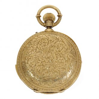 Indian 18 carat gold rare splendour hunter cased watch Circa 1880