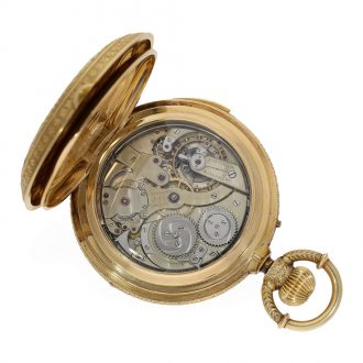 Indian 18 carat gold rare splendour hunter cased watch Circa 1880