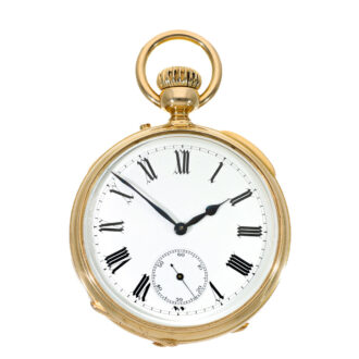 American 18 carat gold significant patented anchor chronometer watch Circa 1870
