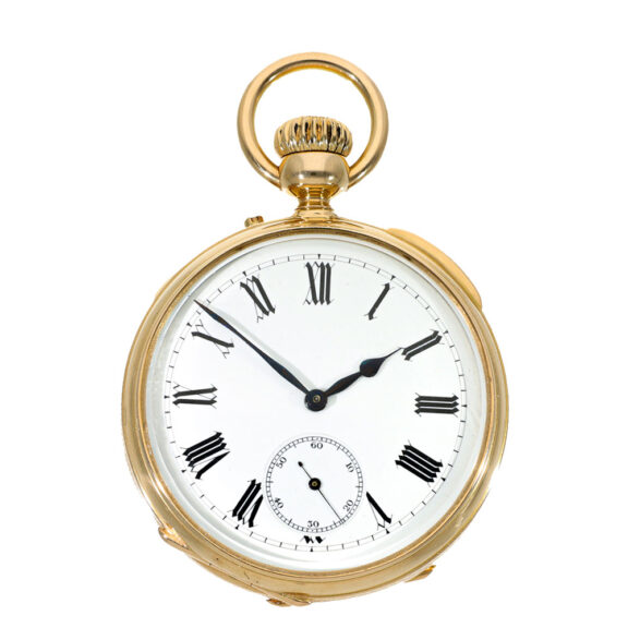 American 18 carat gold significant patented anchor chronometer watch Circa 1870