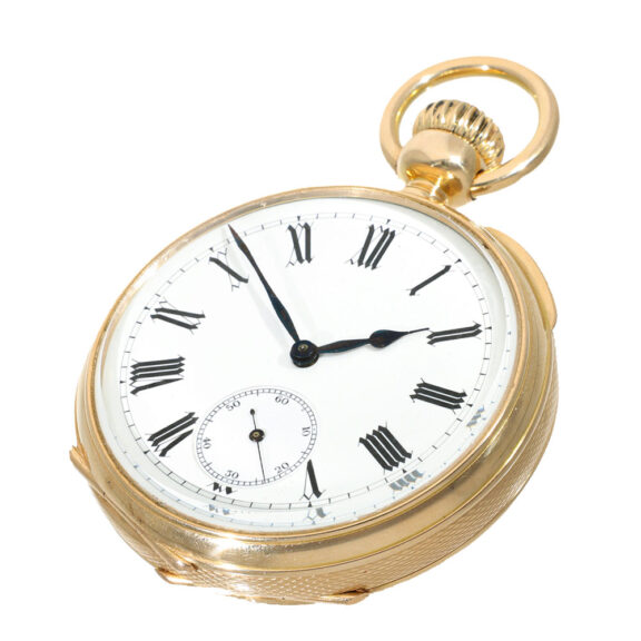 American 18 carat gold significant patented anchor chronometer watch Circa 1870 American 18 carat gold significant patented anchor chronometer watch Circa 1870