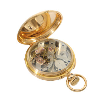 American 18 carat gold significant patented anchor chronometer watch Circa 1870