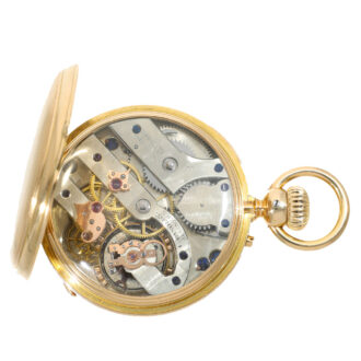 American 18 carat gold significant patented anchor chronometer watch Circa 1870