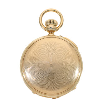 American 18 carat gold significant patented anchor chronometer watch Circa 1870