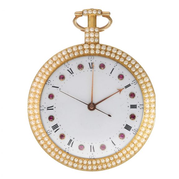 English 18 Carat gold enamelled pocket watch for the Chinese market Circa 1792