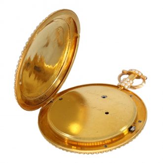 English 18 Carat gold enamelled pocket watch for the Chinese market Circa 1792