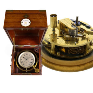 English brass marine deck chronometer marked “One day” Circa 1812