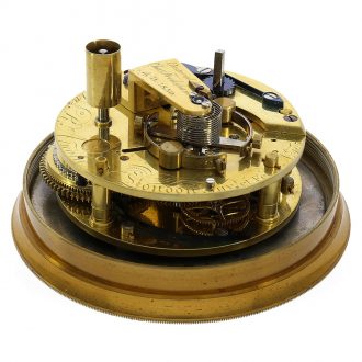 English brass marine deck chronometer marked “One day” Circa 1812
