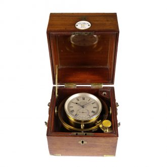 English brass marine deck chronometer marked “One day” Circa 1812