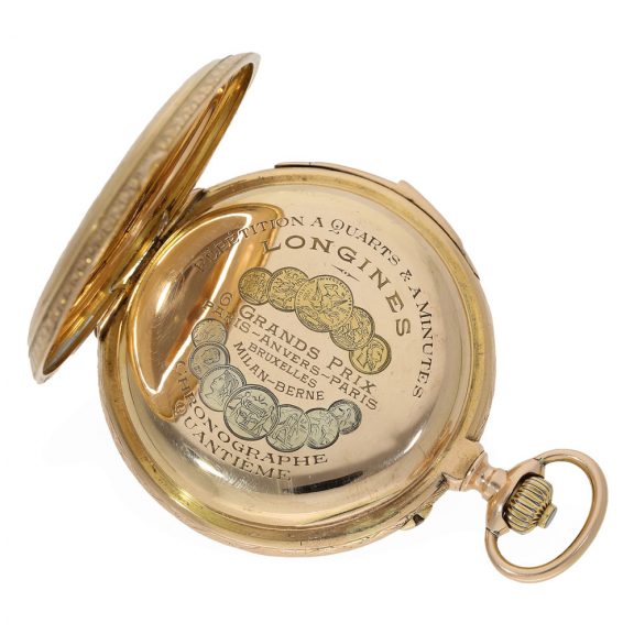 Swiss 18 carat gold complicated splendour pocket watch Circa 1890 Swiss 18 carat gold complicated splendour pocket watch Circa 1890