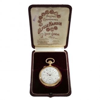 Swiss gold repeating split seconds chronograph Circa 1907