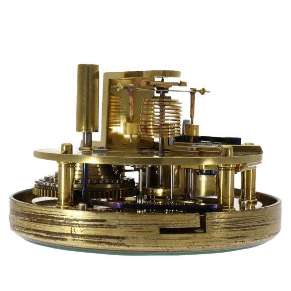 English round brass case so called box chronometer Circa 1824 English round brass case so called box chronometer Circa 1824