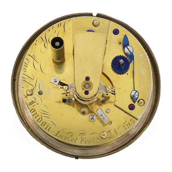 English round brass case so called box chronometer Circa 1824 English round brass case so called box chronometer Circa 1824