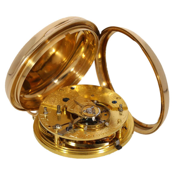 English 18 carat gold John Arnold type chronometer Circa 1813 English 18 carat gold John Arnold type chronometer Circa 1813