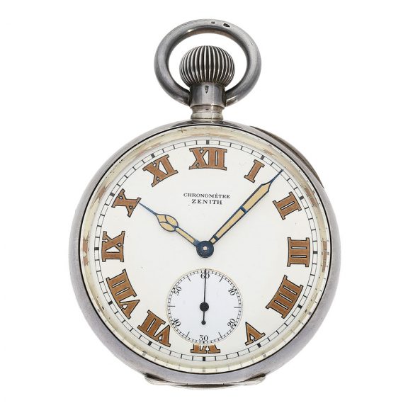 Swiss observation chronometer with wooden box Circa 1910 Swiss observation chronometer with wooden box Circa 1910