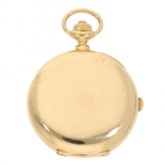 Swiss 18 carat gold lever chronograph in original box Circa 1913