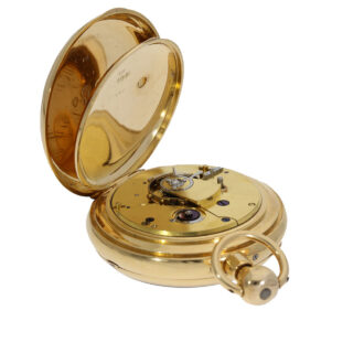 English 18 carat gold precision duplex escapement pocket watch Circa 1822