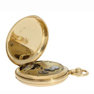 English pocket chronometer with very interesting movement Circa 1875
