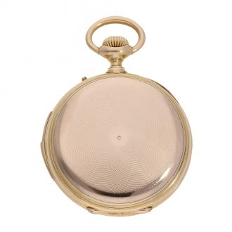 Swiss important 18K gold complicated lever pocket watch Circa 1877