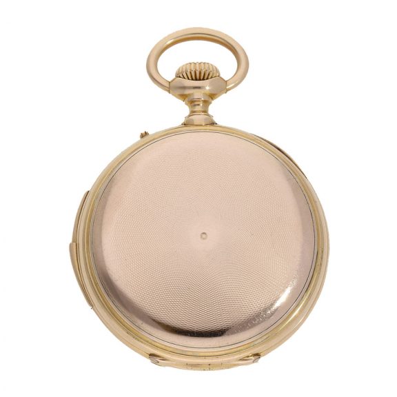 Swiss important 18K gold complicated lever pocket watch Circa 1877 Swiss important 18K gold complicated lever pocket watch Circa 1877