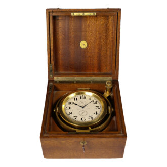 Swiss 18 Carat gold eight day marine chronometer Circa 1931