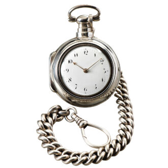 English extremely heavy silver pair-cased watch Circa 1811