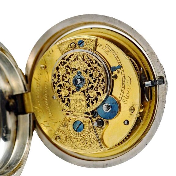 English extremely heavy silver pair-cased watch Circa 1811 English extremely heavy silver pair-cased watch Circa 1811