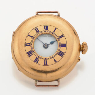 Early English gold half hunting cased lever watch Circa 1897 Early English gold half hunting cased lever watch Circa 1897