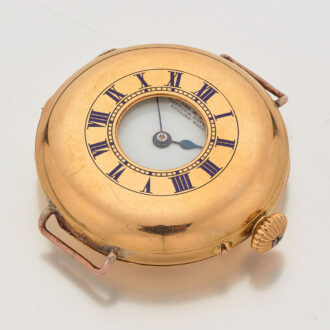 Early English gold half hunting cased lever watch Circa 1897 Early English gold half hunting cased lever watch Circa 1897