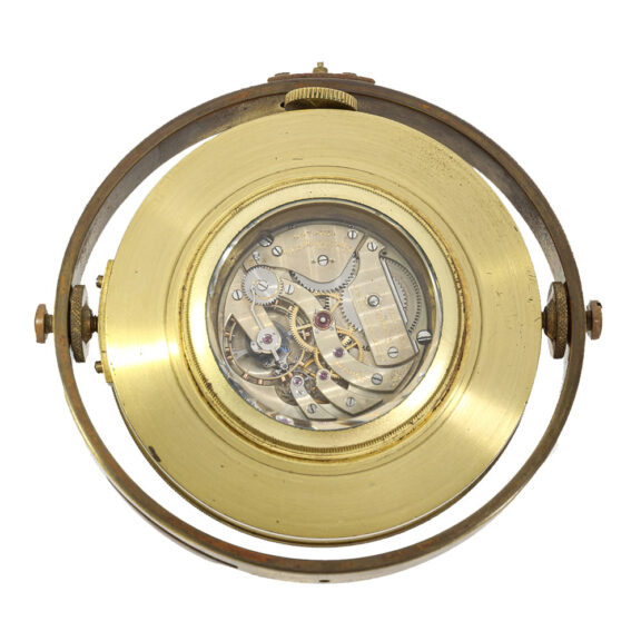 Swiss brass marine chronometer for the American market Circa 1915 Swiss brass marine chronometer for the American market Circa 1915