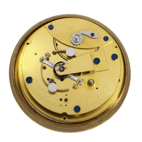 French brass deck chronometer in mahogany box Circa 1845 French brass deck chronometer in mahogany box Circa 1845