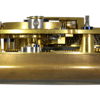 French brass deck chronometer in mahogany box Circa 1845