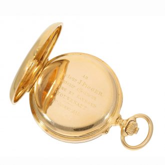 Important French chronometer with chronograph Circa 1890