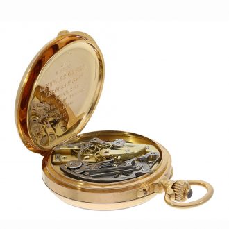 Important French chronometer with chronograph Circa 1890