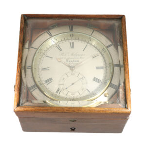 English brass rare expedition chronometer with seconds dial Circa 1841