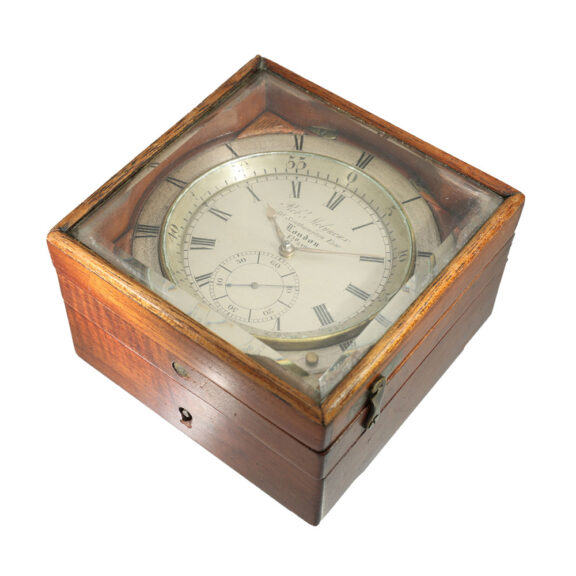 English brass rare expedition chronometer with seconds dial Circa 1841 English brass rare expedition chronometer with seconds dial Circa 1841